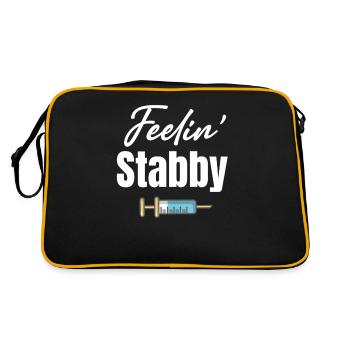 Feelin' Stabby Phlebotomist Clinical Hematom - Retro Bag - black/gold - Back