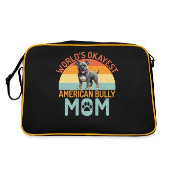 Cadeaux American Bully - Sac Retro - noir/or - Dos