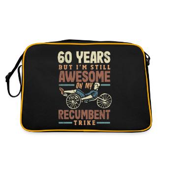 Funny Bike Sport Cyclisme Vélo couché - Sac Retro - noir/or - Dos