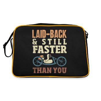 Funny Bike Sport Cyclisme Vélo couché - Sac Retro - noir/or - Dos