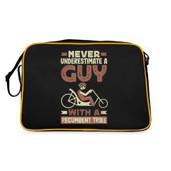 Funny Bike Sport Cyclisme Vélo couché - Sac Retro - noir/or - Dos