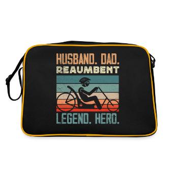 Funny Bike Sport Cyclisme Vélo couché - Sac Retro - noir/or - Dos