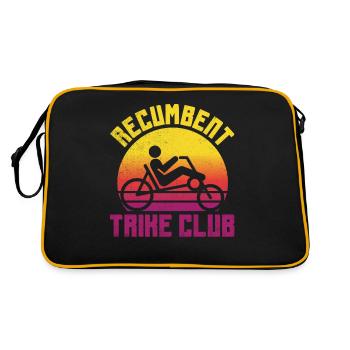 Funny Bike Sport Cyclisme Vélo couché - Sac Retro - noir/or - Dos
