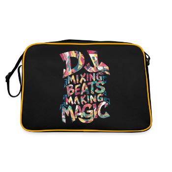DJ Mixing Beats Making Magic - Retro Bag - black/gold - Back