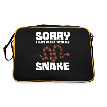 Serpent Animal de compagnie - Sac Retro - noir/or - Dos