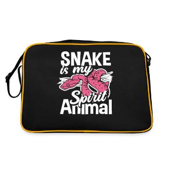 Serpent animal préféré - Sac Retro - noir/or - Dos