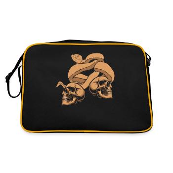 Snakes - Retro Bag - black/gold - Back
