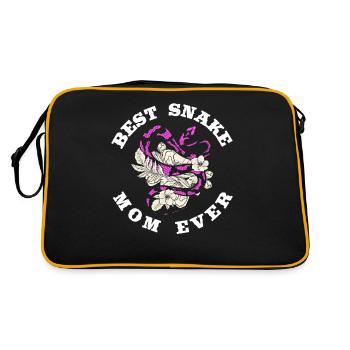 Snake Snakes Mom - Retro Bag - black/gold - Back