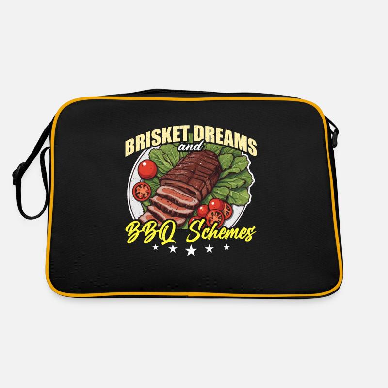 Rêves de poitrine et programmes de barbecue Amateur de viande grillée Sac Retro