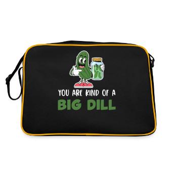 Tu es un gros aneth ! Mariné - Sac Retro - noir/or - Dos