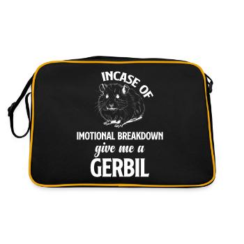 En cas d’un - Sac Retro - noir/or - Dos