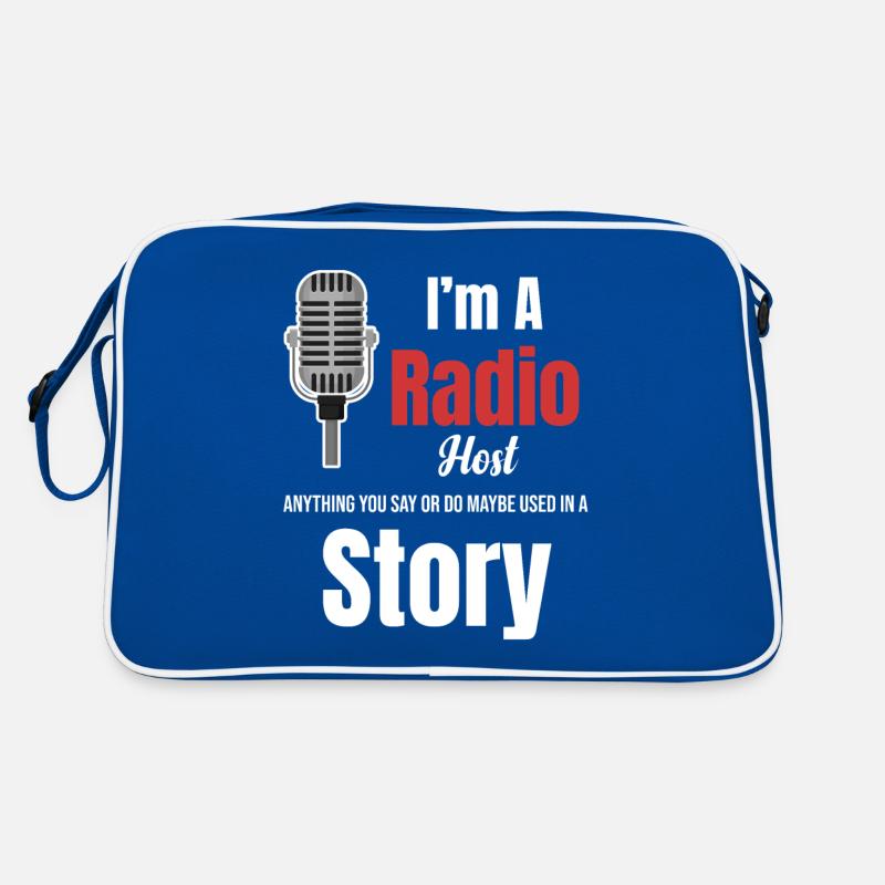 Ich Bin Radiomoderator. Alles, Was Sie Sagen Oder Retro Tasche