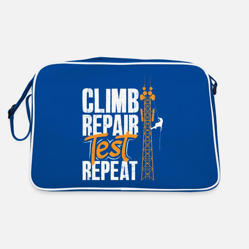Turmkletterer-techniker Turmarbeiter Retro Tasche