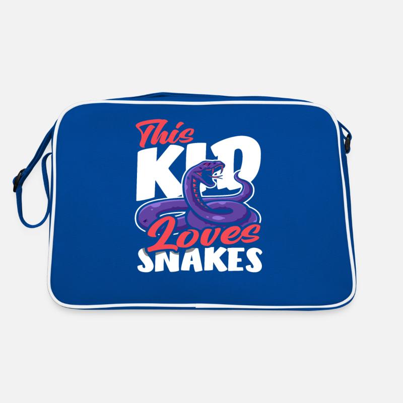 Schlange Kinder Mädchen Junge Retro Tasche