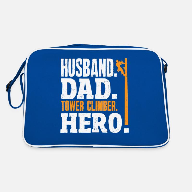 Turmkletterer-techniker Turmarbeiter Retro Tasche