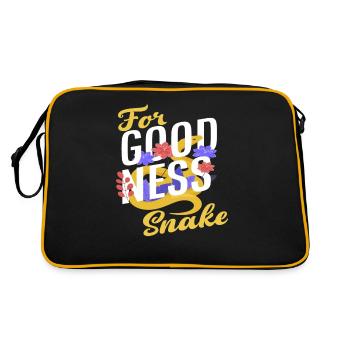 Snake Funny Snakes - Retro Bag - black/gold - Back