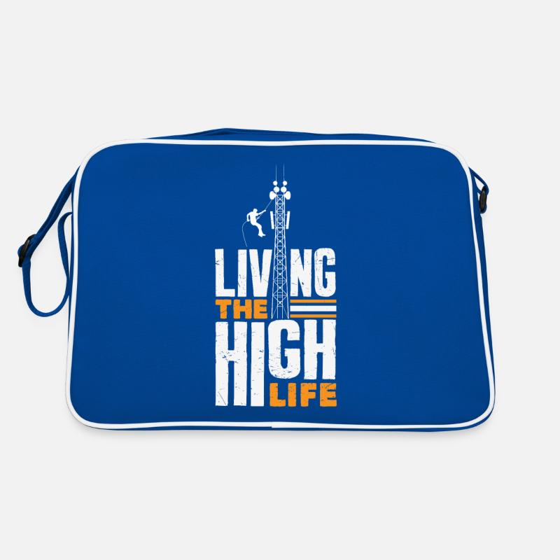 Turmkletterer-techniker Turmarbeiter Retro Tasche