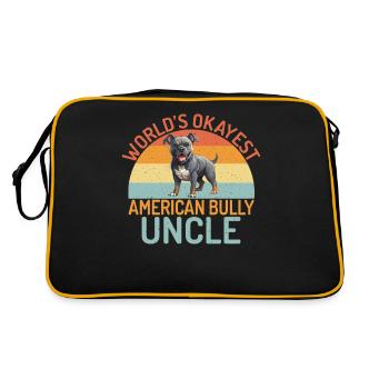 Cadeaux American Bully - Sac Retro - noir/or - Dos
