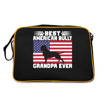 Cadeaux American Bully - Sac Retro - noir/or - Dos
