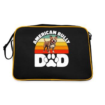 Cadeaux American Bully - Sac Retro - noir/or - Dos