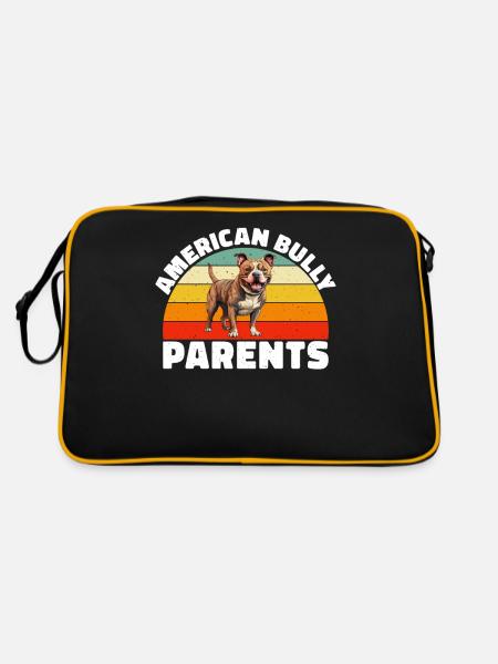 American Bully Gifts - Retro Bag - black/gold - Back