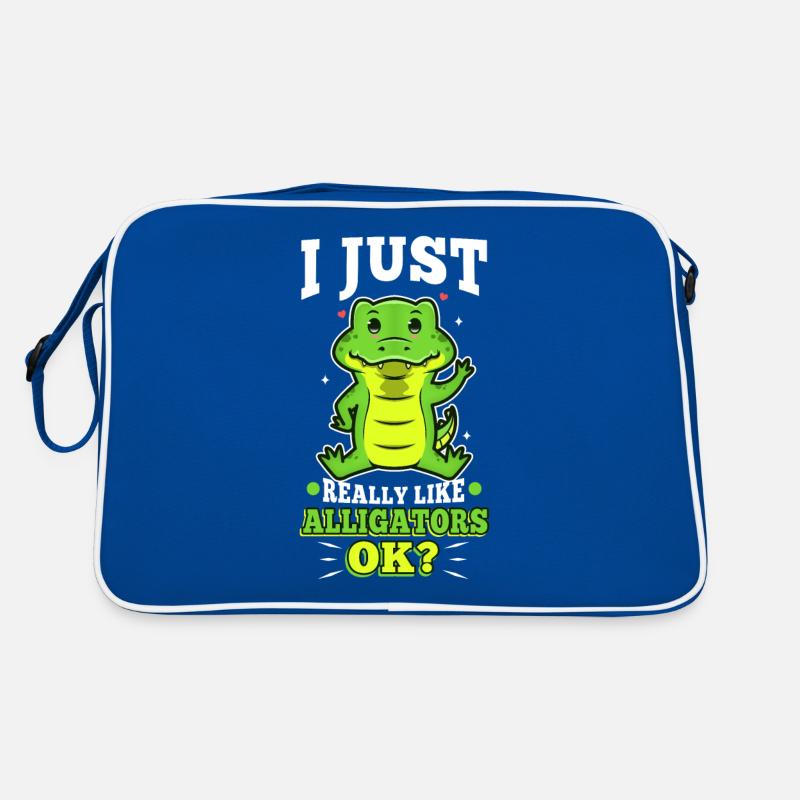 I just really like alligators Retro Tasche