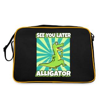 See You Later Alligator - Retro Bag - black/gold - Back