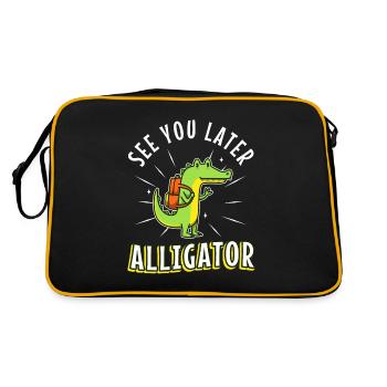 À plus tard Alligator - Sac Retro - noir/or - Dos
