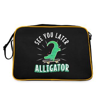See You Later Alligator - Retro Bag - black/gold - Back