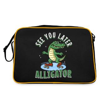 À plus tard Alligator - Sac Retro - noir/or - Dos
