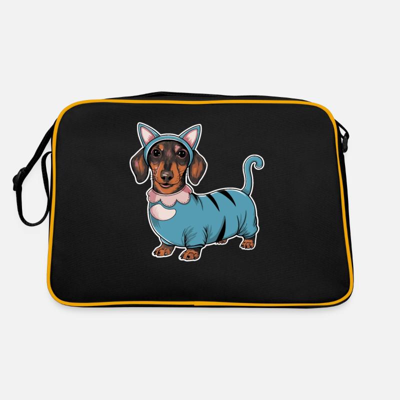 Teckel en costume Chat Teckel Sac Retro
