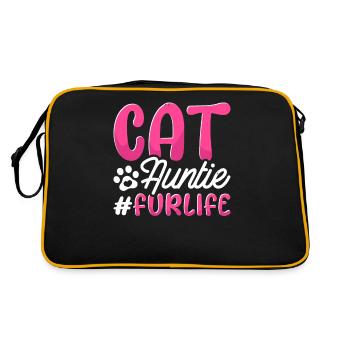 Chat Chat Tante Pour la Vie - Sac Retro - noir/or - Dos