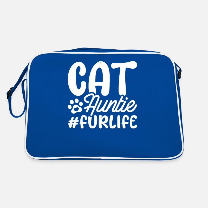 Katze Cat Aunt Fur Life Retro Tasche