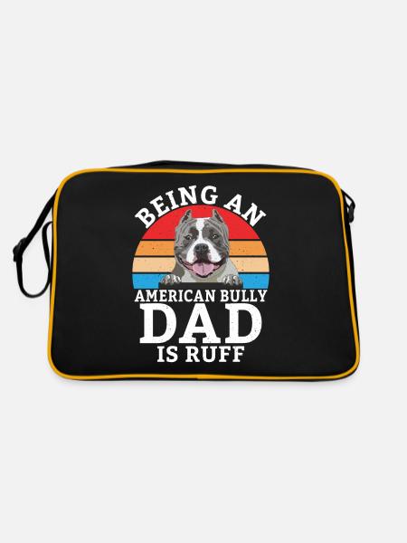 American Bully Gifts - Retro Bag - black/gold - Back