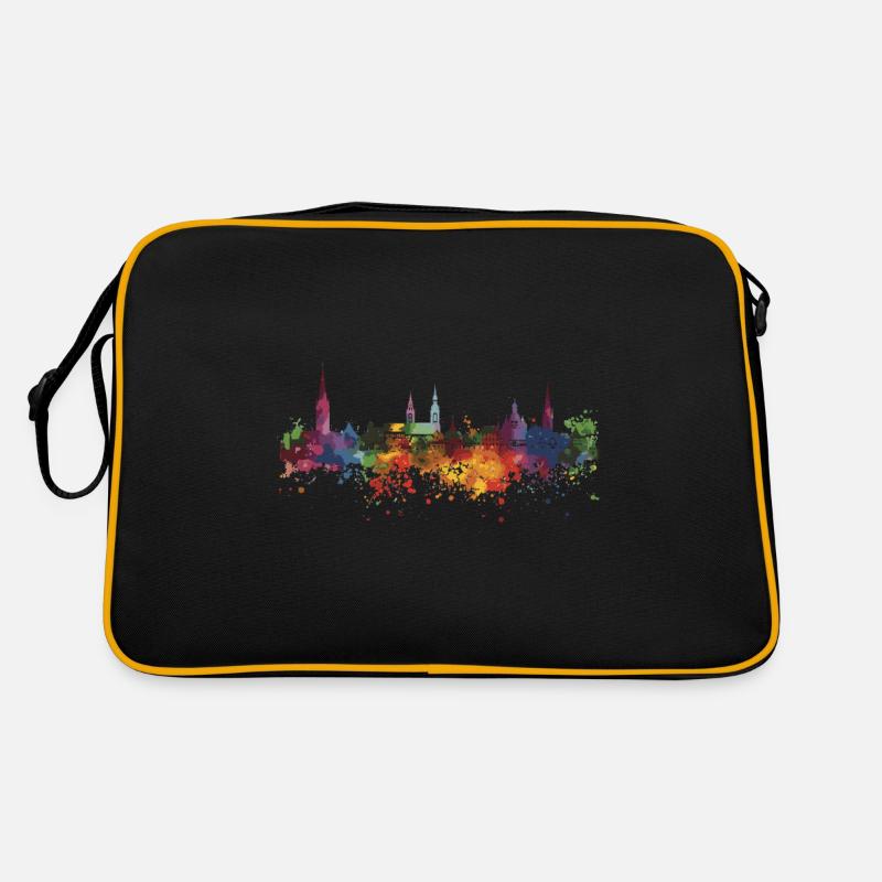 Schweinfurt - Retro Tasche - Schwarz/Gold