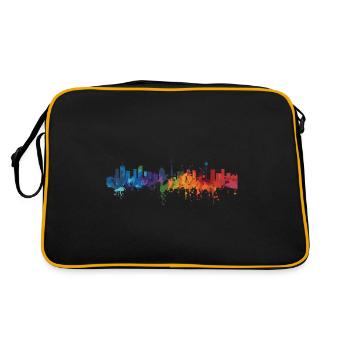 Sindelfingen - Retro Tasche - Schwarz/Gold - Hinten