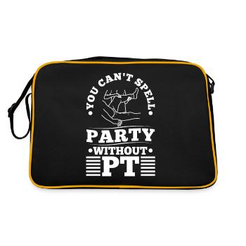 You can't spell party without pt - Retro Tasche - Schwarz/Gold - Hinten