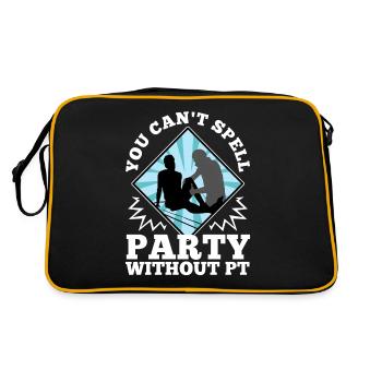 You can't spell party without pt - Retro Tasche - Schwarz/Gold - Hinten