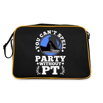 You can't spell party without pt - Retro Tasche - Schwarz/Gold - Hinten