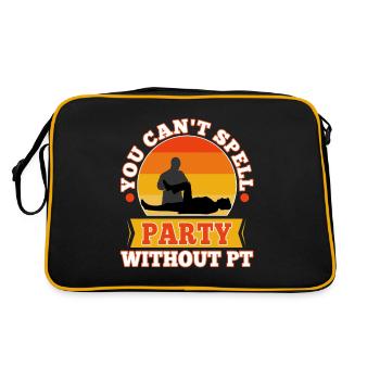 You can't spell party without pt - Retro Tasche - Schwarz/Gold - Hinten