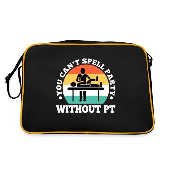 You can't spell party without pt - Retro Tasche - Schwarz/Gold - Hinten
