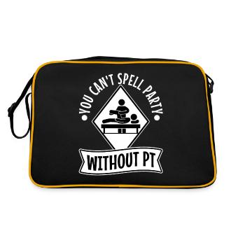 You can't spell party without pt - Retro Tasche - Schwarz/Gold - Hinten