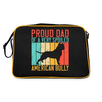 Cadeaux American Bully - Sac Retro - noir/or - Dos