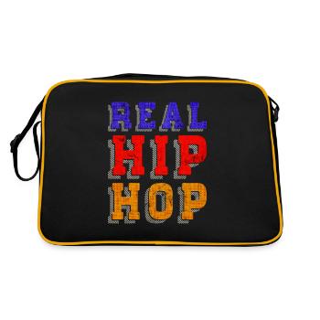 Vrai Hip Hop - Sac Retro - noir/or - Dos