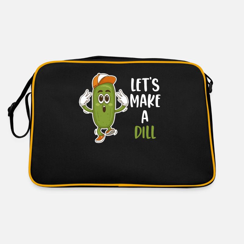 Machen Wir Einen Mit Dillgurken Fermentierten Retro Tasche