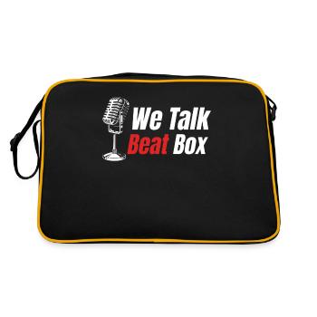On parle de beatbox, de beatboxing, de batteur, de hip-hop - Sac Retro - noir/or - Dos