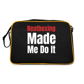 Le beatboxing m’a fait faire du drôle. - Sac Retro - noir/or - Dos