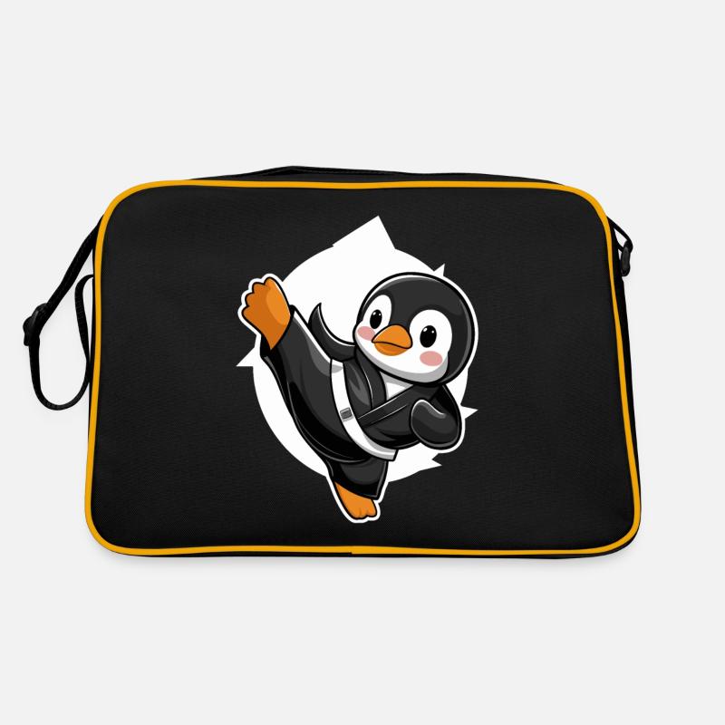 Ninja Penguin Maître de Karaté Sac Retro