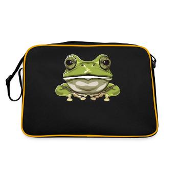 Frogs Catch Frog Hunter Frog Catcher - Retro Bag - black/gold - Back