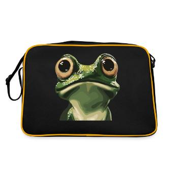 Frogs Catch Frog Hunter Frog Catcher - Retro Bag - black/gold - Back